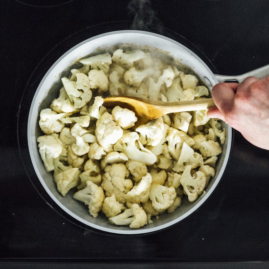 Cauliflower Alfredo with Broccoli Step 2