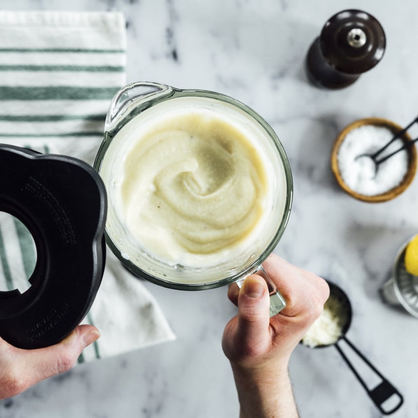 Cauliflower Alfredo with Broccoli Step 3a