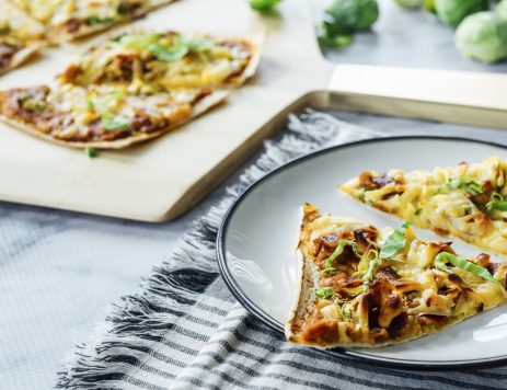 Spicy Pumpkin, Brussels Sprouts & Bacon Pizza