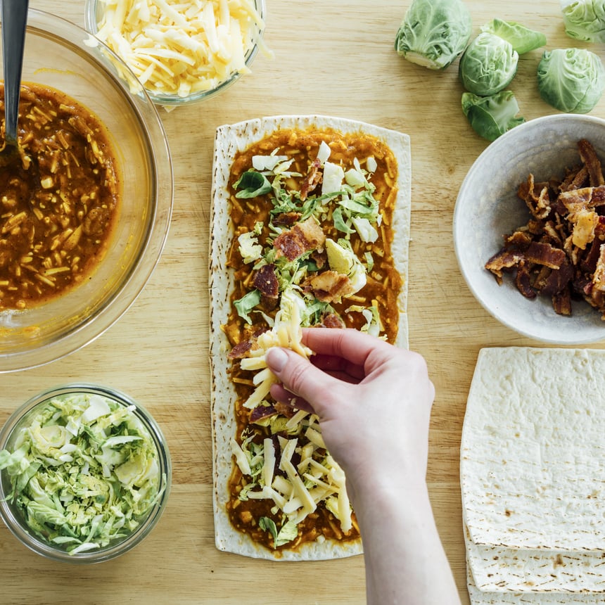Chipotle Pumpkin and Brussels Sprouts Pizza Step 3