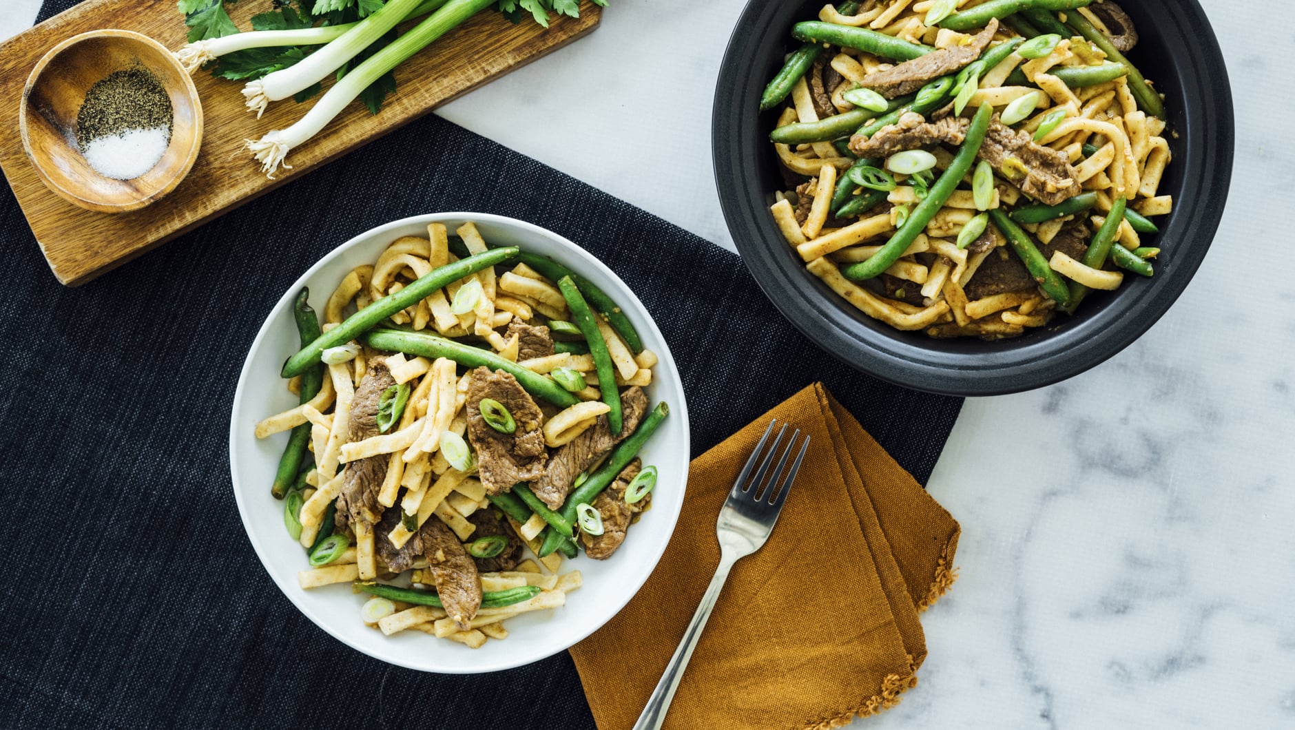 Ginger Beef with Noodles Hero B