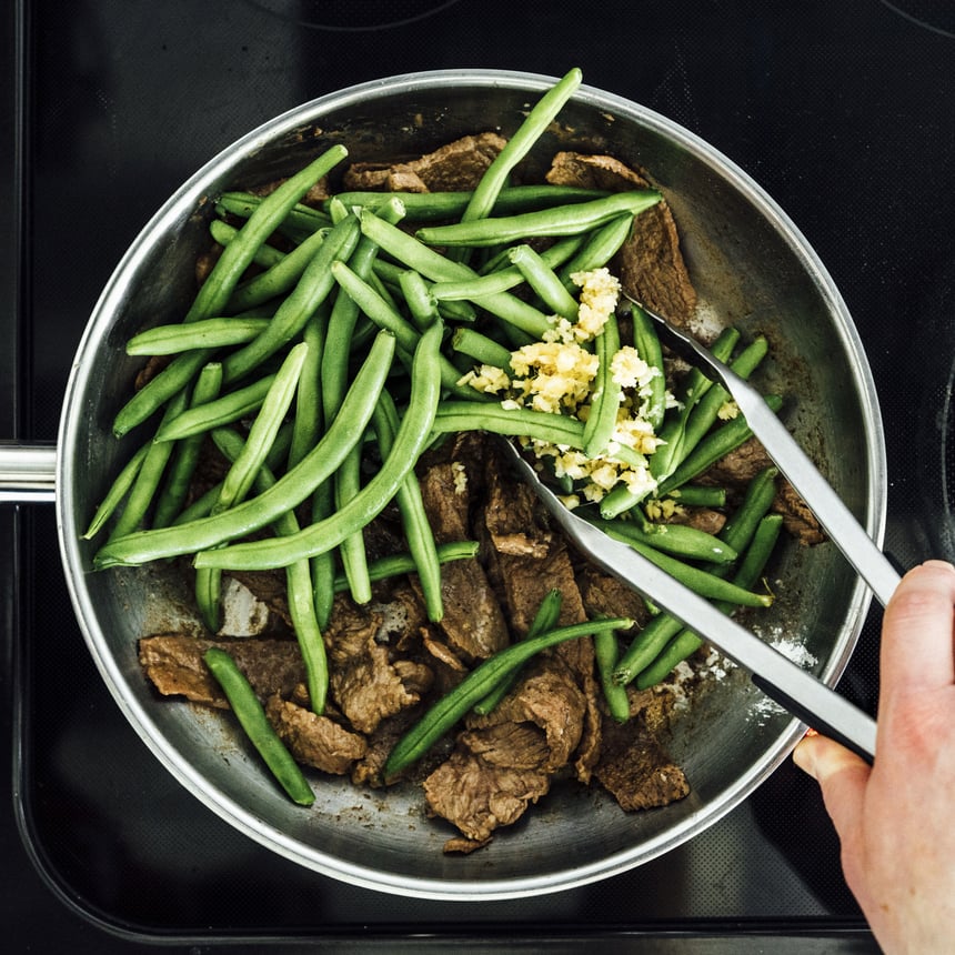 Ginger Beef with Noodles Step 3