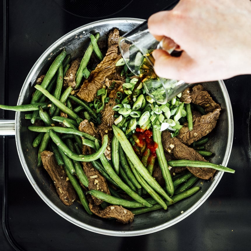 Ginger Beef with Noodles Step 4