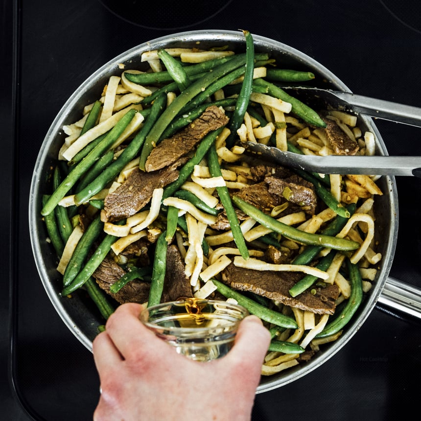 Ginger Beef with Noodles Step 5