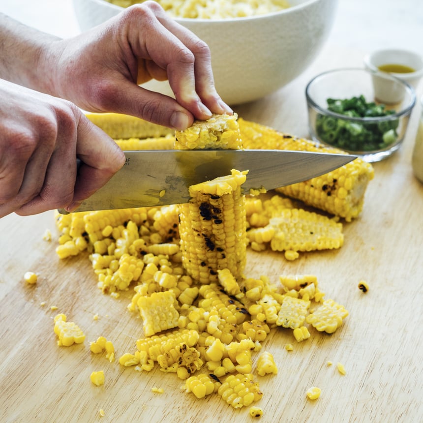 Grilled Corn and Snap Pea Pasta Salad Step 4