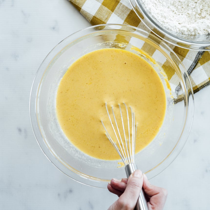 Pumpkin Caramel Waffles Step 2