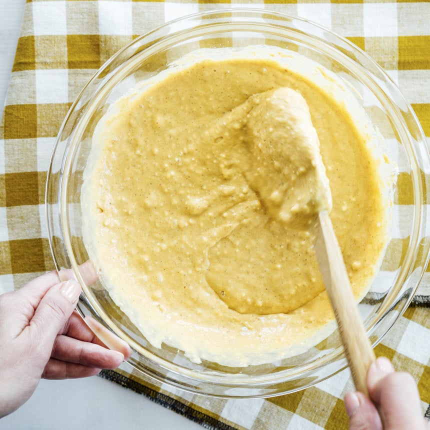 Pumpkin Caramel Waffles Step 3
