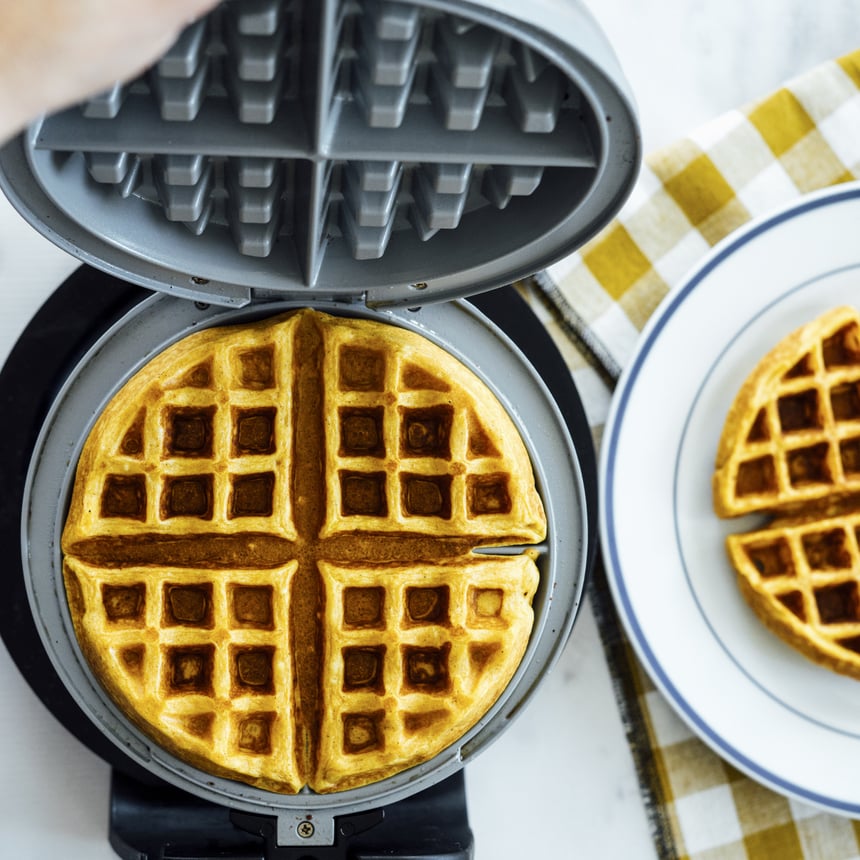 Pumpkin Caramel Waffles Step 4