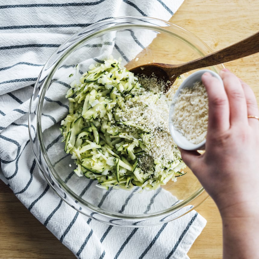 Zucchini Tots with Ranch Step 2