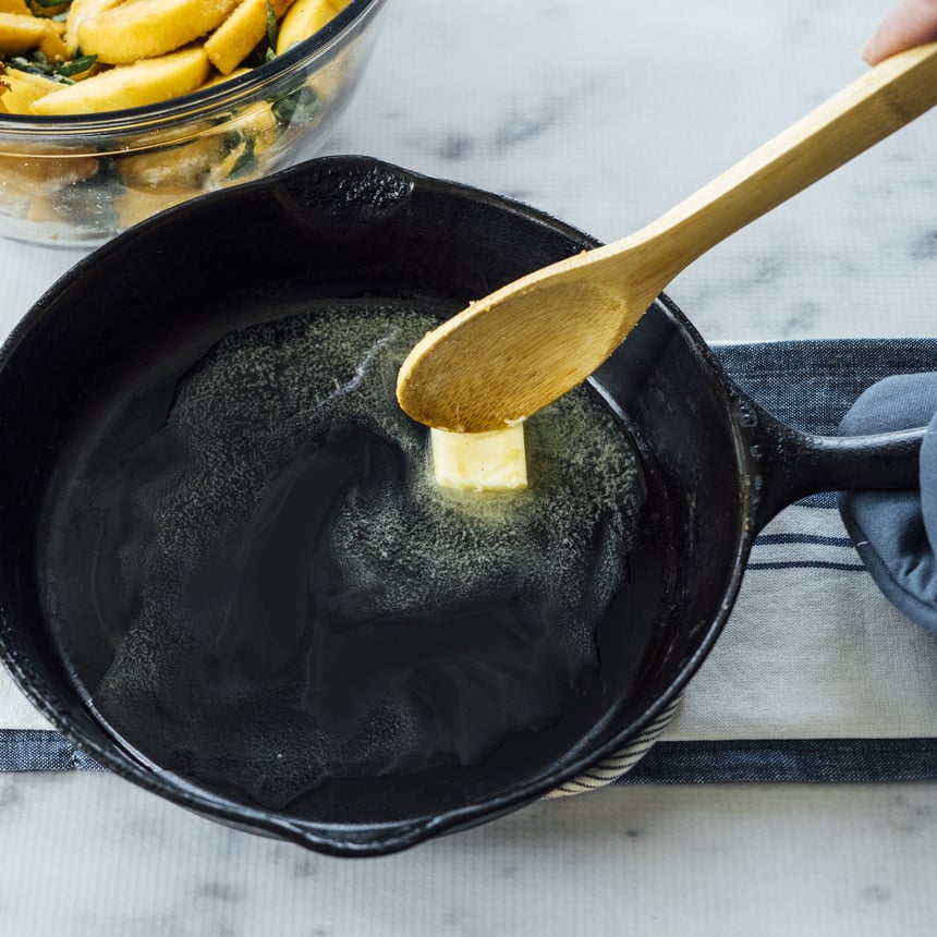 Peach Basil Cobbler Step 2