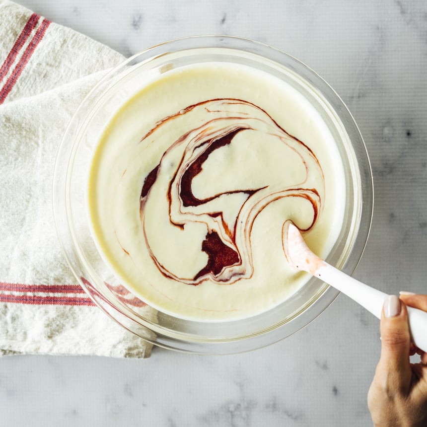 Strawberry Poppyseed Ice Cream Step 4