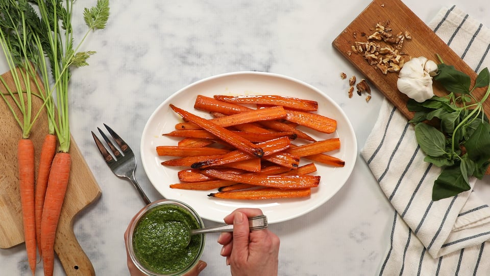 How to Make Pesto Using Discarded Greens